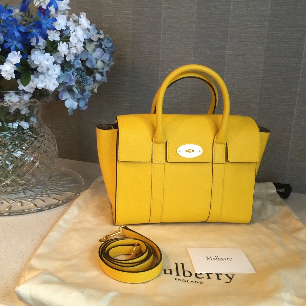 Mulberry Small Bayswater in Canary
